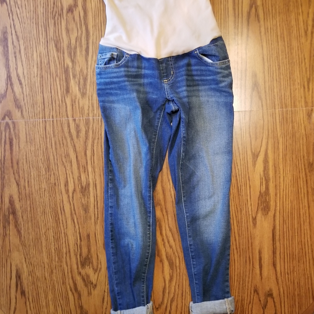 A Pea In A Pod Maternity Jeans Full Panel Medium